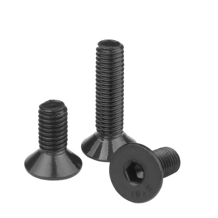 Tornillo Socket Plana Negro Metrico - M6 x 35