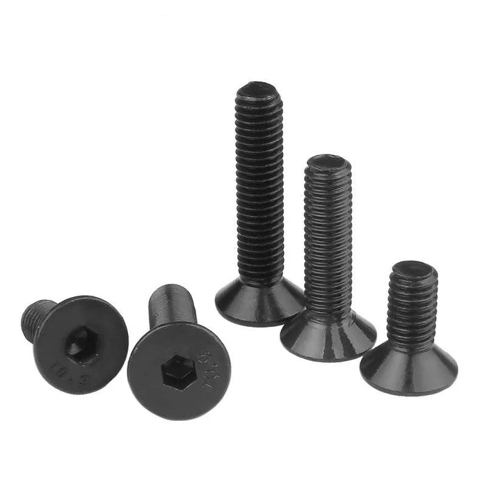 Tornillo Socket Plana Negro NC- 1/4-20 x 3