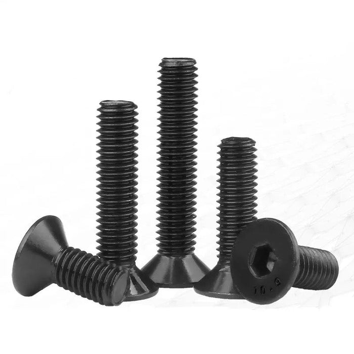 Tornillo Socket Plana Negro NC- 3/8-16 x 2