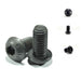 Tornillo Socket Boton Negro Fino - 10-32 x 2