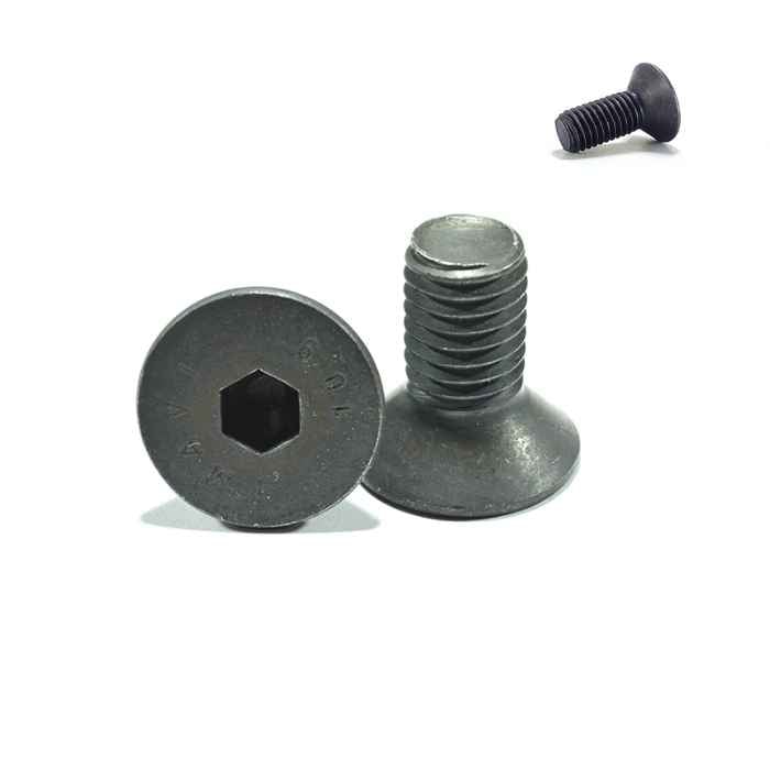 Tornillo Socket Plana Negro Fino - 10-32 x 1/2